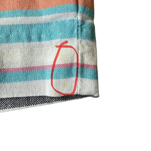 J. Crew multi colored horizontal striped pull on shorts with pockets size 4 - Picture 7 of 7